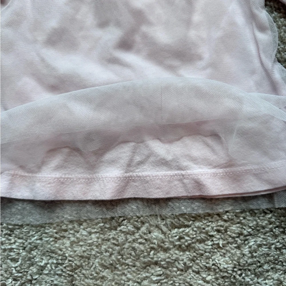 Carter’s Baby Girl Outfit Pink Long Sleeve Top & Gray Leggings Size 12 months
